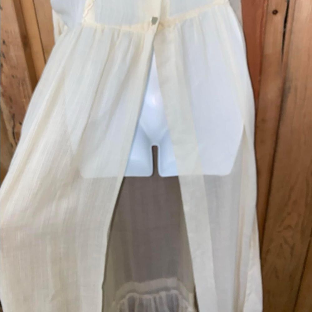 Vintage Lane Bryant Tall Shop Crepe Gauze Pinafore - Picture 6 of 9